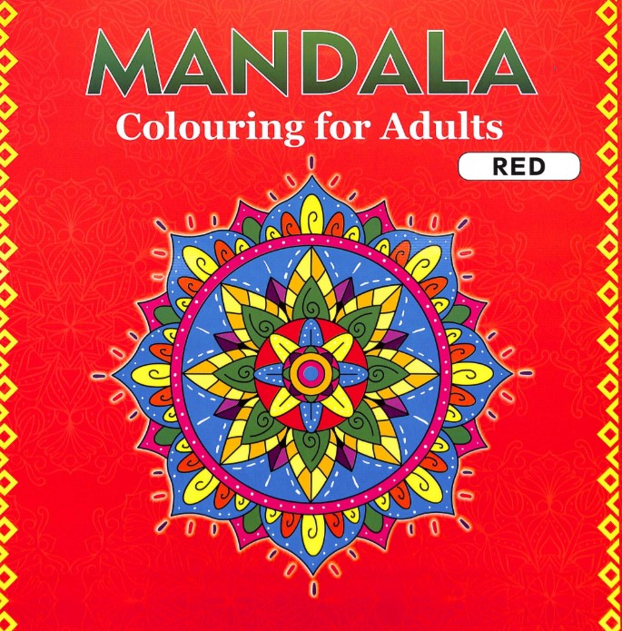 Mandala Colouring For Adults Red